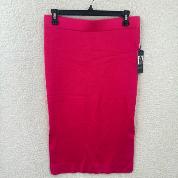 Rachel Rachel Roy Hot Pink Stretch Knit Pencil Skirt Size M NWT - Picture 1 of 8